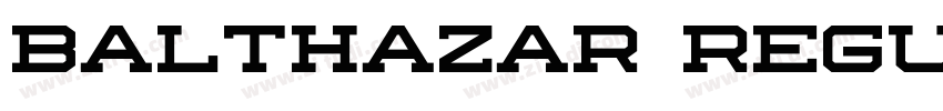 Balthazar Regular字体转换